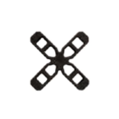 Immagine di DISTANZIATORI A CROCE 7 MM CONFEZIONE 250 PZ STAMPLAST