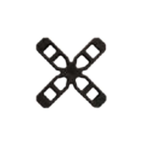 Immagine di DISTANZIATORI A CROCE 7 MM CONFEZIONE 250 PZ STAMPLAST