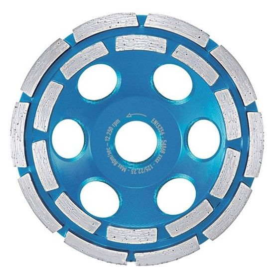 Immagine di MOLETTA DIAMANTATA PER SMERIGLIATRICE DIAMETRO 125 MM MSC DT F22,23 CEMENTO, LATERIZI E PIETRE