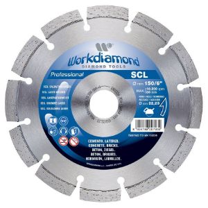 Immagine di DISCO DIAMANTATO PER SCANALATORE/SETTORE DIAMETRO 150 MM EDILIZIA TAGLIO A SECCO