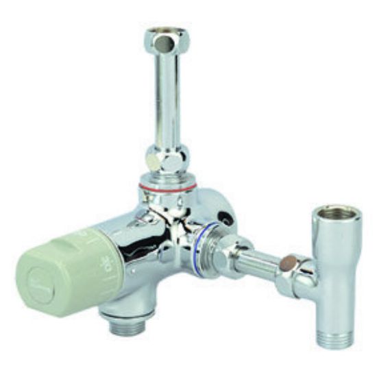 Immagine di MISCELATORE TERMOSTATICO SOTTO SCALDABAGNO Ø 1/2" ANTISCOTTATURA RIVER