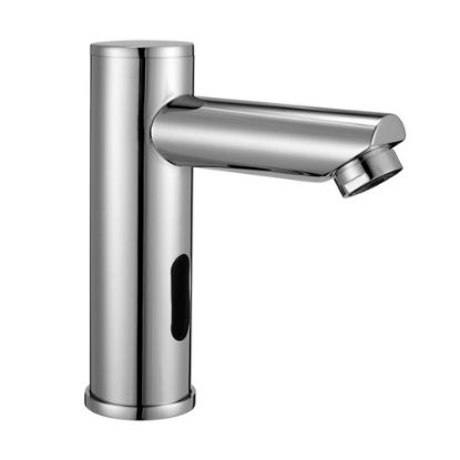 Immagine di RUBINETTO LAVABO ELETTRONICO CON TRASFORMATORE E BATTERY BOX CROMO THERMOMAT