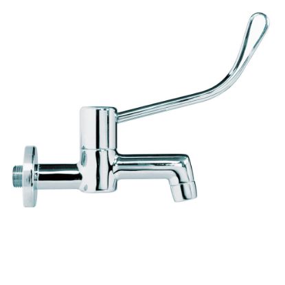 Immagine di RUBINETTO LAVABO A PARETE CON LEVA CLINICA CROMO RIVER