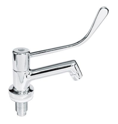 Immagine di RUBINETTO LAVABO CON LEVA CLINICA PER ACQUA FREDDA CROMO RIVER