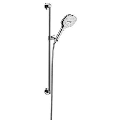 Immagine di SALISCENDI TONDO 90 CM CON DOCCETTA 3 GETTI CON PULSANTE CROMO PAINI