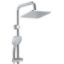 Immagine di COLONNA DOCCIA SOFFIONE QUADRO 20x20 CM CON DOCCETTA IDEALDUO CROMO IDEAL STANDARD