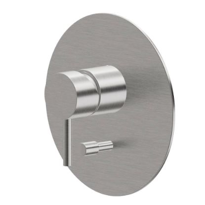 Immagine di PARTE ESTERNA MISCELATORE DOCCIA INCASSO CON DEVIATORE X-STEEL 316 ACCIAIO INOX NEWFORM