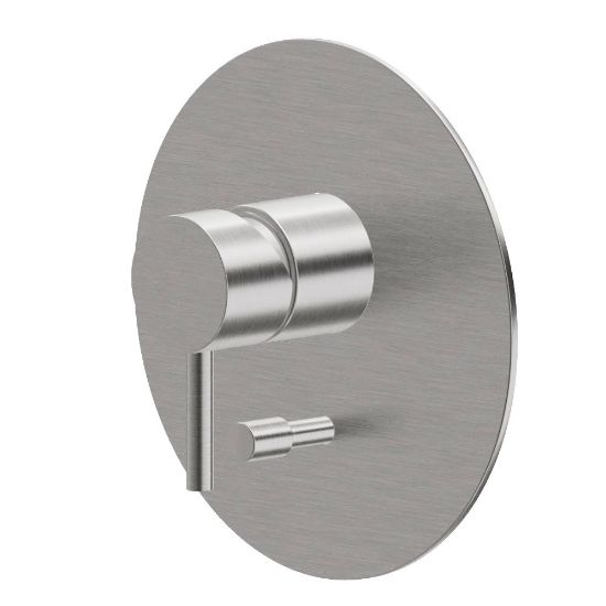 Immagine di PARTE ESTERNA MISCELATORE DOCCIA INCASSO CON DEVIATORE X-STEEL 316 ACCIAIO INOX NEWFORM