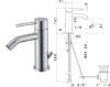 Immagine di MISCELATORE MONOCOMANDO BIDET X-STEEL 316 ACCIAIO INOX NEWFORM