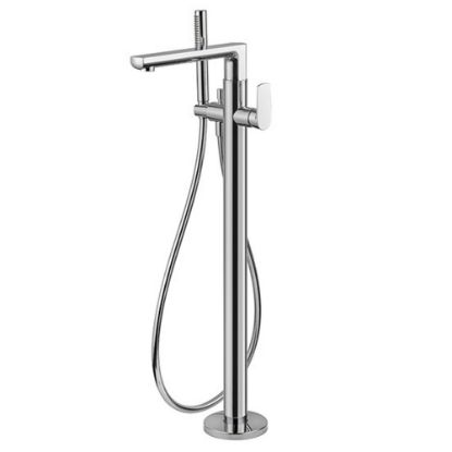 Immagine di PARTE ESTERNA MISCELATORE VASCA DA PAVIMENTO HAKA CROMO NEWFORM