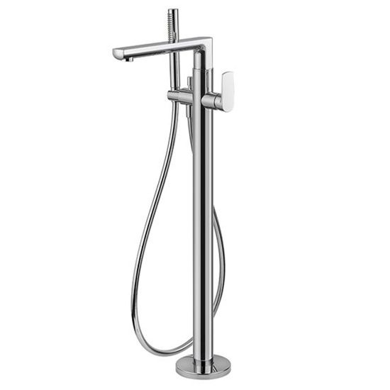 Immagine di PARTE ESTERNA MISCELATORE VASCA DA PAVIMENTO HAKA CROMO NEWFORM