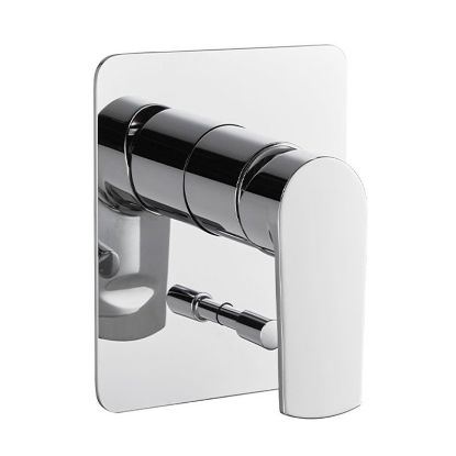 Immagine di PARTE ESTERNA MISCELATORE DOCCIA INCASSO CON DEVIATORE HAKA CROMO NEWFORM