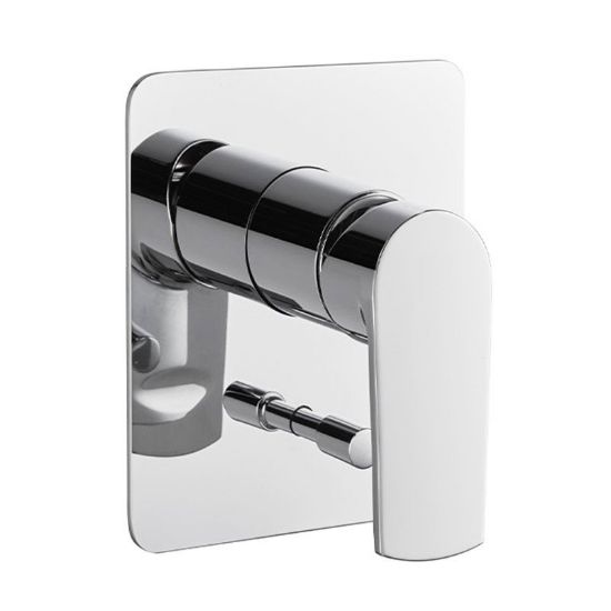 Immagine di PARTE ESTERNA MISCELATORE DOCCIA INCASSO CON DEVIATORE HAKA CROMO NEWFORM