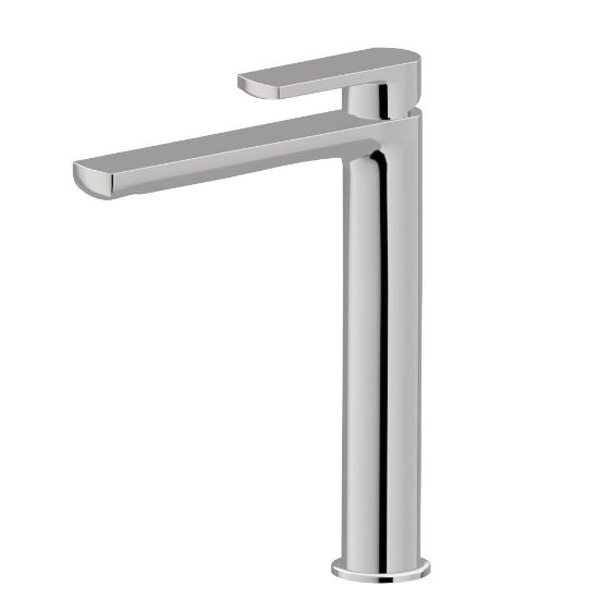 Immagine di MISCELATORE MONOCOMANDO LAVABO ALTO HAKA CROMO SENZA SCARICO NEWFORM