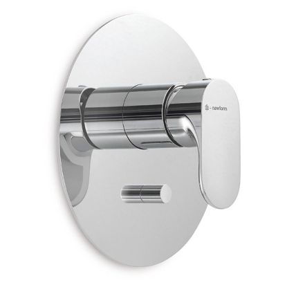 Immagine di PARTE ESTERNA MISCELATORE DOCCIA INCASSO CON DEVIATORE LINFA II CROMO NEWFORM