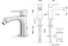Immagine di MISCELATORE MONOCOMANDO BIDET LINFA II CROMO NEWFORM