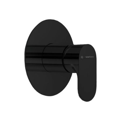 Immagine di PARTE ESTERNA MISCELATORE DOCCIA INCASSO LINFA II NERO OPACO NEWFORM