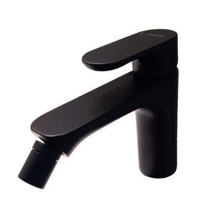 Immagine di MISCELATORE MONOCOMANDO BIDET LINFA II NERO OPACO NEWFORM