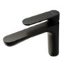 Immagine di MISCELATORE MONOCOMANDO LAVABO LINFA II NERO OPACO NEWFORM