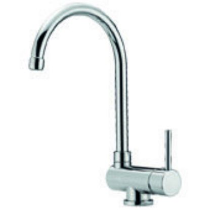 Immagine di MISCELATORE LAVELLO BOCCA RECLINABILE SOTTOFINESTRA PEPE CROMO FRATTINI