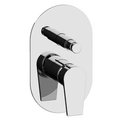 Immagine di MISCELATORE MONOCOMANDO DOCCIA INCASSO CON DEVIATORE GIOIA CROMO FRATTINI