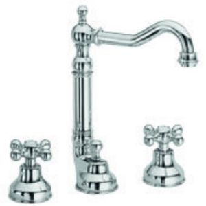 Immagine di GRUPPO LAVABO BOCCA ANTICA 3 FORI DEDRA CROMO FRATTINI