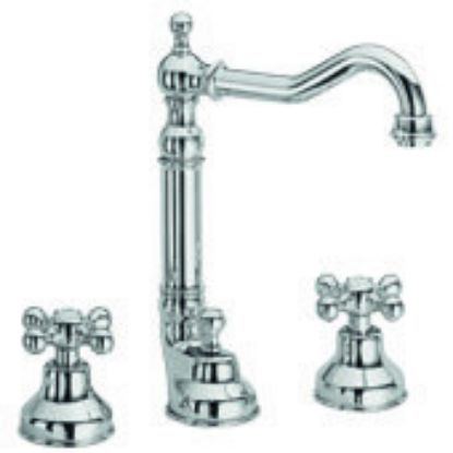 Immagine di GRUPPO LAVABO BOCCA ANTICA 3 FORI DEDRA CROMO FRATTINI