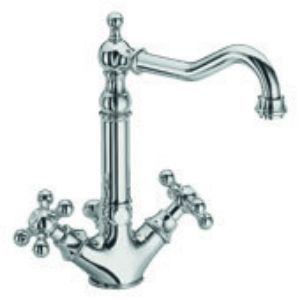 Immagine di GRUPPO MONOFORO LAVABO BOCCA ANTICA DEDRA CROMO FRATTINI