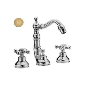 Immagine di GRUPPO BIDET BOCCA ANTICA 3 FORI DEDRA OTTONE ANTICO FRATTINI