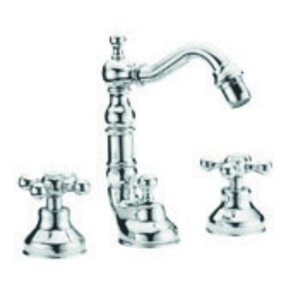 Immagine di GRUPPO BIDET BOCCA ANTICA 3 FORI DEDRA CROMO FRATTINI