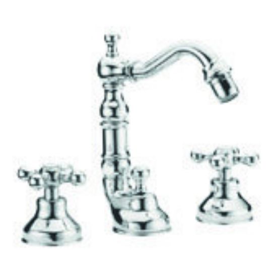Immagine di GRUPPO BIDET BOCCA ANTICA 3 FORI DEDRA CROMO FRATTINI