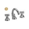 Immagine di GRUPPO BIDET CON BOCCA EROGAZIONE 3 FORI DEDRA OTTONE ANTICO FRATTINI