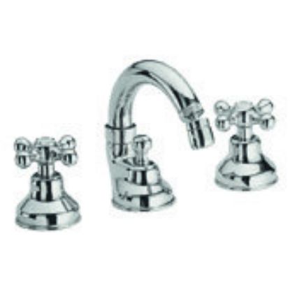 Immagine di GRUPPO BIDET CON BOCCA EROGAZIONE 3 FORI DEDRA CROMO FRATTINI