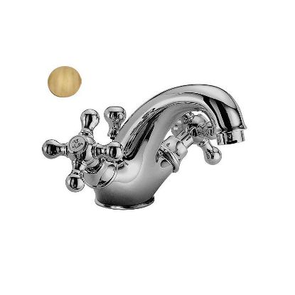 Immagine di GRUPPO MONOFORO LAVABO DEDRA OTTONE ANTICO FRATTINI