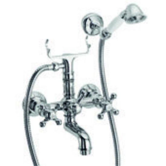 Immagine di GRUPPO ESTERNO VASCA CON DOCCETTA DEDRA CROMO FRATTINI