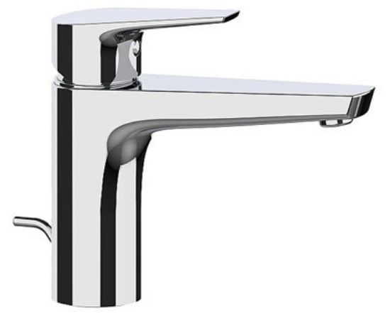 Immagine di MISCELATORE MONOCOMANDO LAVABO BRIOTRE LARGE CROMO FRATTINI