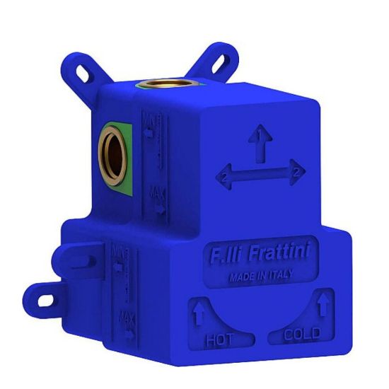 Immagine di CORPO INCASSO DOCCIA UNIVERSALE 1-2 VIE CON DEVIATORE DISCHI CERAMICI FRATTINI