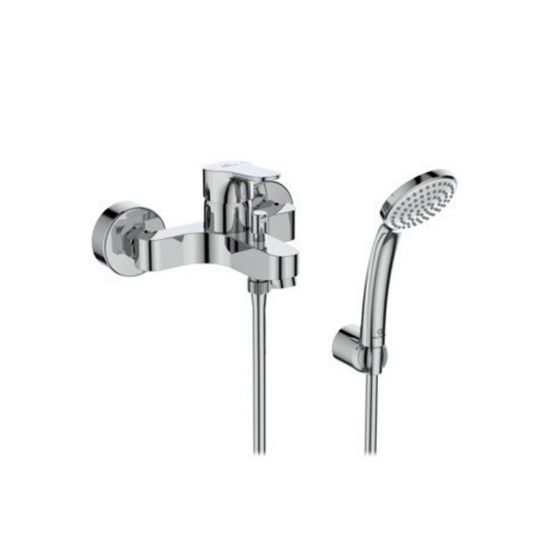 Immagine di MISCELATORE MONOCOMANDO ESTERNO VASCA CON DUPLEX CERABASE CROMO IDEAL STANDARD