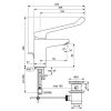 Immagine di MISCELATORE MONOCOMANDO LAVABO CON LEVA CLINICA CERAFLEX CROMO IDEAL STANDARD