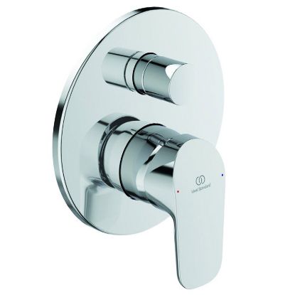 Immagine di MISCELATORE MONOCOMANDO DOCCIA INCASSO CON DEVIATORE CERAFLEX CROMO IDEAL STANDARD