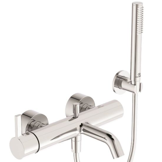 Immagine di MISCELATORE MONOCOMANDO VASCA CON DUPLEX E DOCCETTA JOY CROMO IDEAL STANDARD