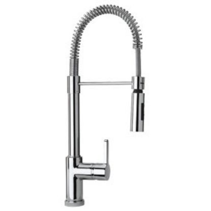 Immagine di MISCELATORE LAVELLO BOCCA A MOLLA ORIENTABILE ARENA CROMO PAINI