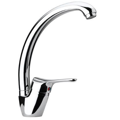 Immagine di MISCELATORE LAVELLO CANNA ALTA PILOT SPECIAL CROMO PAINI