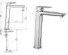 Immagine di MISCELATORE MONOCOMANDO LAVABO ALTO NOVE CROMO SENZA SCARICO PAINI