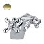 Immagine di GRUPPO MONOFORO BIDET BOCCA ALTA LIBERTY OTTONE ANTICO PAINI