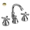 Immagine di GRUPPO BIDET ALTO 3 FORI LIBERTY OTTONE ANTICO PAINI