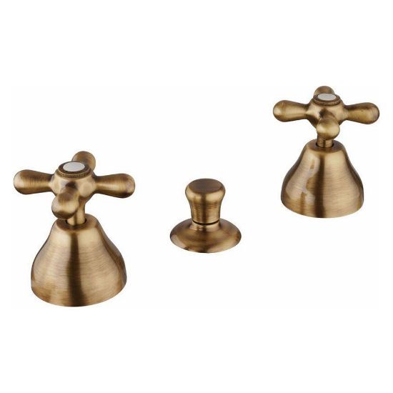 Immagine di GRUPPO BIDET 3 FORI LIBERTY OTTONE ANTICO PAINI