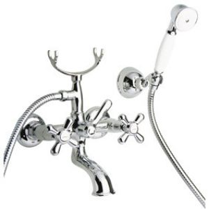 Immagine di GRUPPO ESTERNO VASCA CON DUPLEX LIBERTY CROMO PAINI