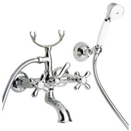 Immagine di GRUPPO ESTERNO VASCA CON DUPLEX LIBERTY CROMO PAINI