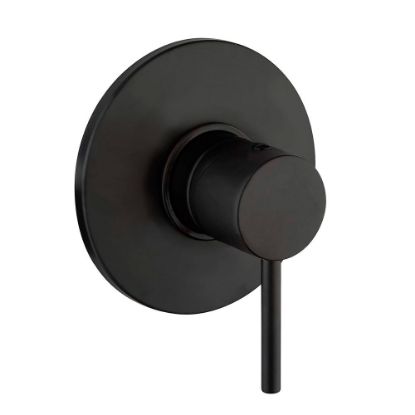 Immagine di PARTE ESTERNA PER INCASSO DOCCIA COX NERO OPACO PAINI